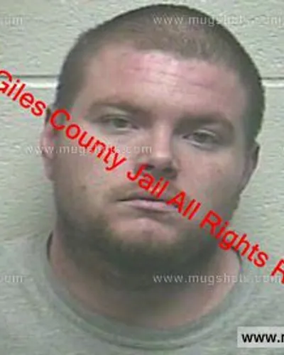 Booking photo of Kevin Woolstrum, Giles County, Mar 4, 2020