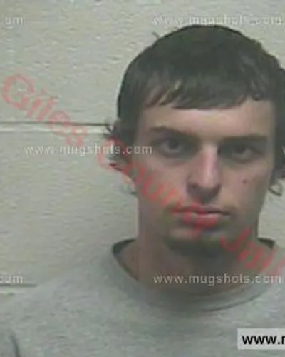 Booking photo of Kaine Joseph Chamberlin, Giles County, Dec 6, 2016