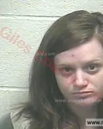 Booking photo of Kayla Nicole Gray, Giles County, Oct 19, 2015