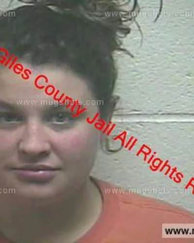 Booking photo of Haley Renee Muzaurieta, Giles County, Feb 15, 2020