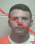 Booking photo of Jordan Wade Hindman, Giles County, May 24, 2019