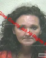 Booking photo of Melissa Janet Bishop, Giles County, Sep 27, 2019