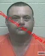 Booking photo of Adam Scotty Abernathy, Giles County, Dec 25, 2018