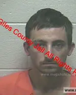 Booking photo of Andrew Ellis Cone, Giles County, Oct 9, 2019