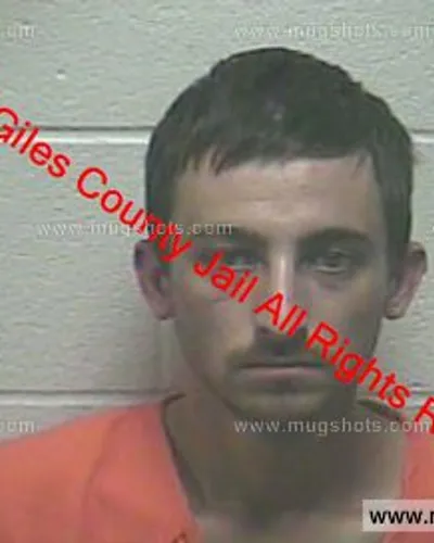 Booking photo of Andrew Cone, Giles County, Oct 9, 2019
