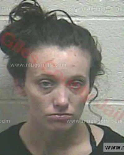 Booking photo of Breanna Adams, Giles County, Feb 17, 2018