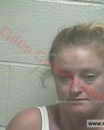 Booking photo of Kayla Jo Smith, Giles County, Jul 6, 2016