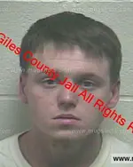 Booking photo of Nathan Patrick Sutton, Giles County, Jan 10, 2019