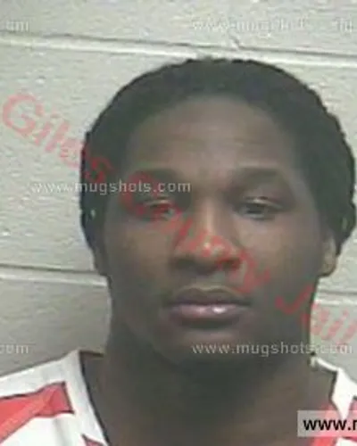 Booking photo of Tory Terrell Hardison, Giles County, Apr 19, 2016