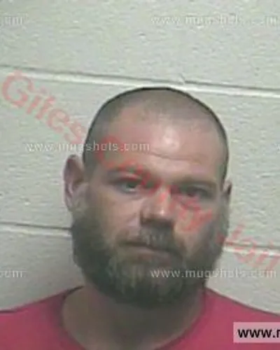 Booking photo of William Donald Collins, Giles County, Sep 7, 2016