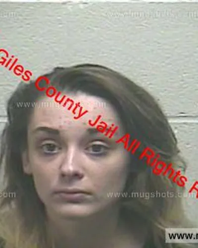 Booking photo of Tori Lynne Miller, Giles County, Apr 12, 2019
