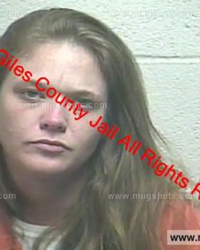 Booking photo of Shayna Burns, Giles County, Feb 17, 2020