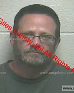 Booking photo of Hugh Kelley Gilliam, Giles County, Dec 25, 2018