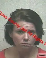 Booking photo of Aimie Nichole Young, Giles County, Oct 25, 2019