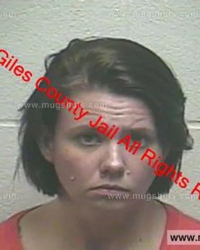 Booking photo of Aimie Nichole Young, Giles County, Oct 25, 2019