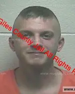 Booking photo of Matthew T Gower, Giles County, Dec 4, 2019