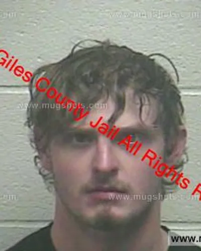 Booking photo of Bradley Bushaw, Giles County, May 25, 2019