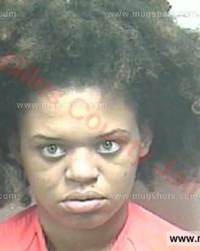 Booking photo of Lawanna Monet Gentry, Giles County, May 9, 2017