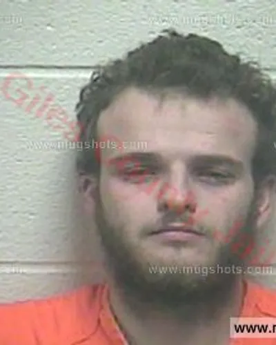 Booking photo of Cody Gage Clark, Giles County, Jan 18, 2017