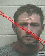 Booking photo of Craig Thomas Burgess, Giles County, Oct 20, 2019