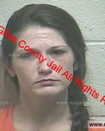 Booking photo of Brittany Davenport, Giles County, Jan 10, 2020