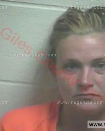 Booking photo of Ashley Dawn Green, Giles County, Sep 4, 2016