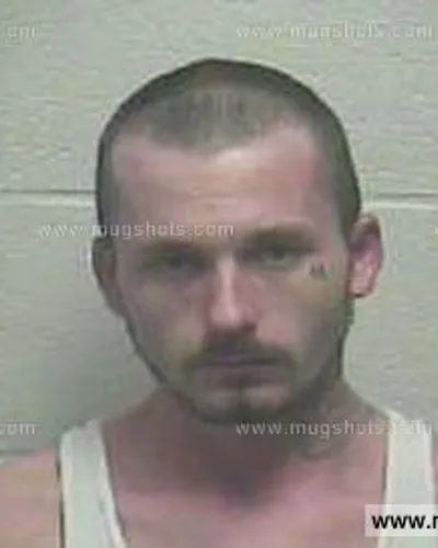 Booking photo of Derrick Lane Harwell, Giles County, Feb 23, 2015