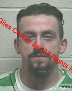 Booking photo of Dennis Eugene Whitaker, Giles County, Jan 9, 2020