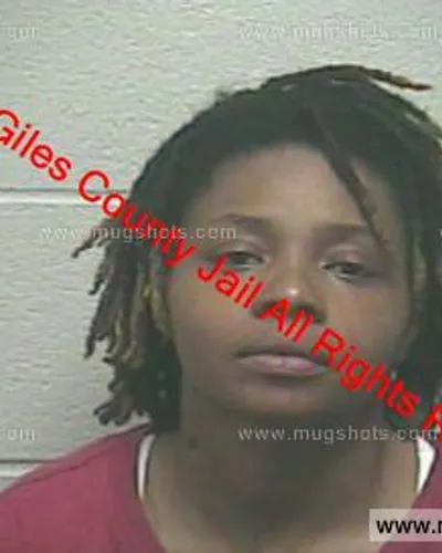 Booking photo of Samantha Houston, Giles County, Dec 25, 2018