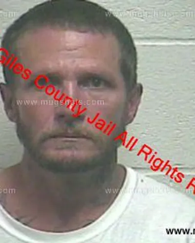 Booking photo of Thomas Huff, Giles County, Apr 10, 2019