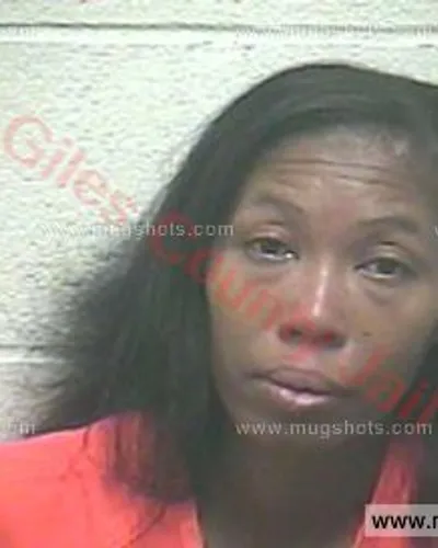 Booking photo of Keonna Chanille Tucker, Giles County, Jan 24, 2017