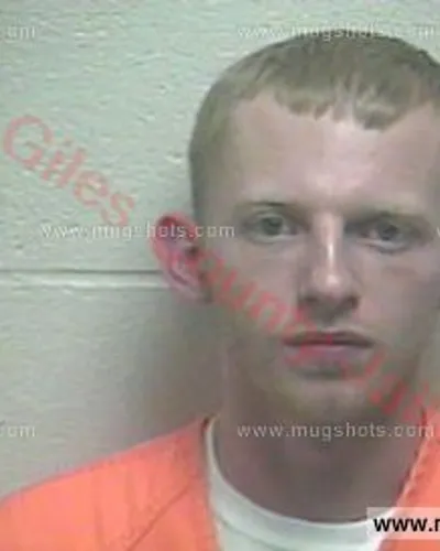Booking photo of Tyler Singleton, Giles County, Mar 17, 2018
