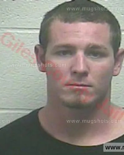 Booking photo of Devin Brousse, Giles County, Nov 26, 2016
