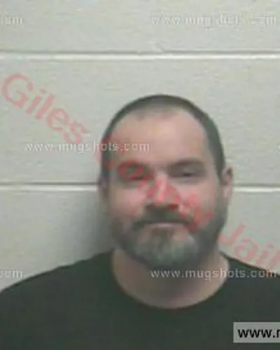 Booking photo of David Eugene Jackson, Giles County, Feb 23, 2018