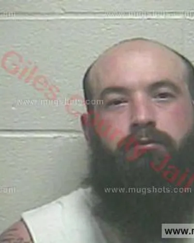 Booking photo of Jesse Mcgill, Giles County, Jan 16, 2018