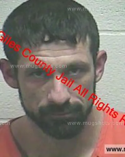 Booking photo of Kevin David Lancaster, Giles County, Jan 5, 2019