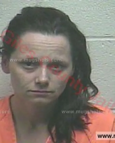 Booking photo of Ashley Nicole Pugh, Giles County, Apr 20, 2018