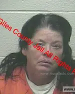 Booking photo of Dena Renay Johns, Giles County, Oct 16, 2019
