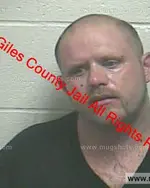 Booking photo of Jessie Elijah Sexton, Giles County, Dec 25, 2018