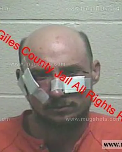 Booking photo of Kevin Norwood, Giles County, Apr 15, 2020