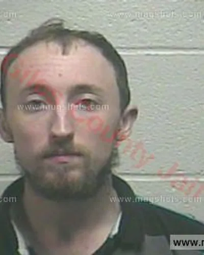 Booking photo of Dustin David Wnuk, Giles County, Jan 9, 2018
