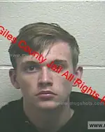 Booking photo of Coleton Lane Flannagan, Giles County, Jan 11, 2020