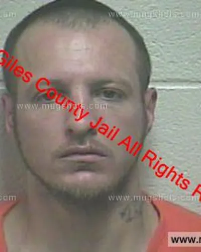 Booking photo of Jon Colburn, Giles County, Sep 27, 2019