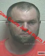 Booking photo of Jason Dale Hayes, Giles County, Nov 20, 2019