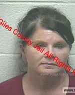 Booking photo of Michelle Lee Jones, Giles County, Oct 14, 2019