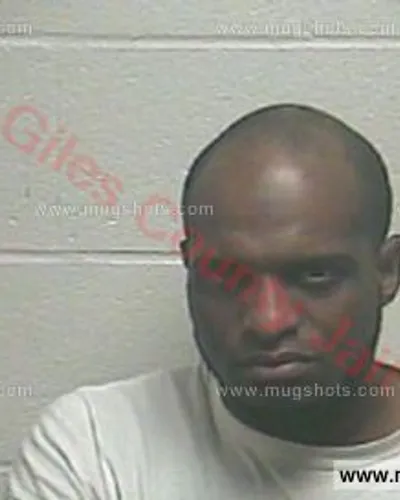 Booking photo of Marcus Elwood Gentry, Giles County, Mar 13, 2018