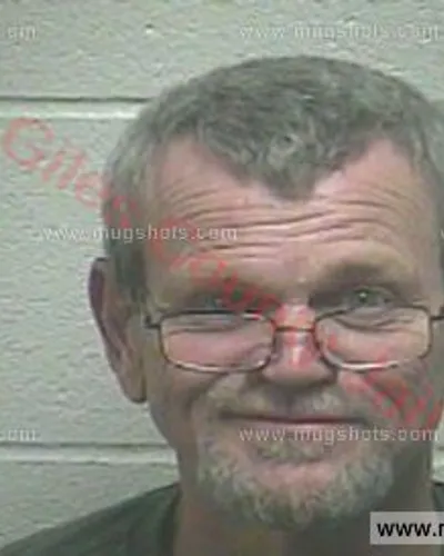 Booking photo of Ronald Crabtree, Giles County, Aug 6, 2017
