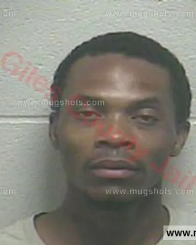 Booking photo of Andre Marquese Edmiston, Giles County, Apr 17, 2017