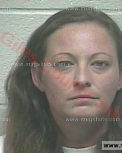 Booking photo of Jennifer Mack, Giles County, Jan 3, 2018