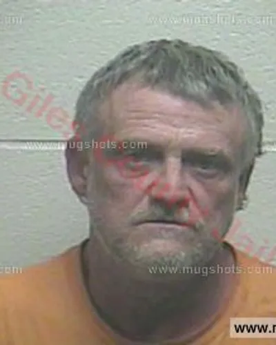 Booking photo of Jeffrey Wayne Davis, Giles County, May 4, 2018